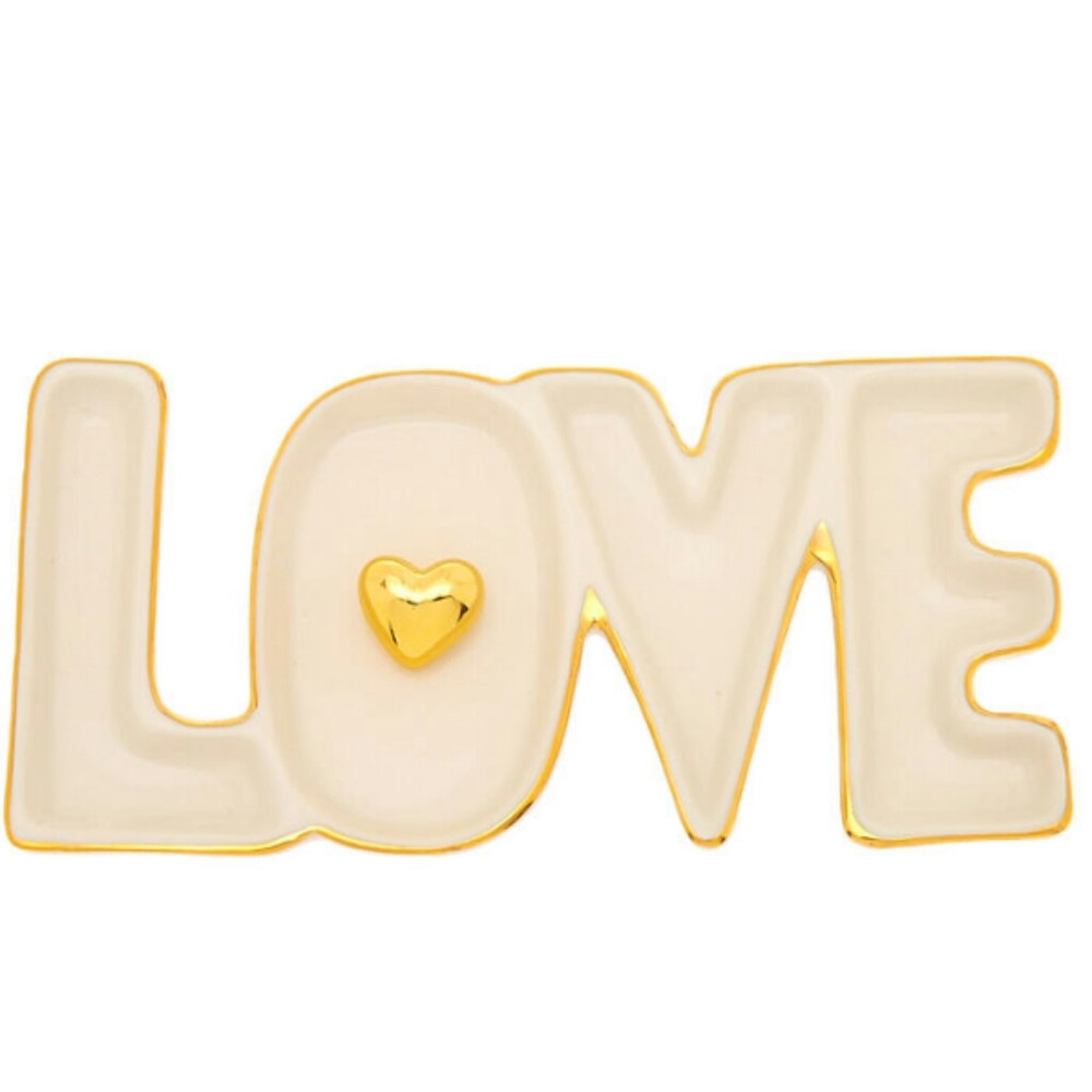 "LOVE" jewelry & key(s) tray